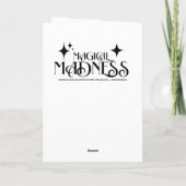 Personalized Ballerina Birthday + Coloring Page Kaart (Achterkant)