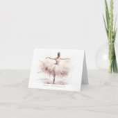Personalized Ballet Thank You Note Card Stationery Bedankkaart (Voorkant)