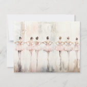 Personalized Ballet Thank You Note Card Stationery Notitiekaartje (Achterkant)
