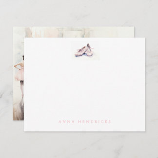 Personalized Ballet Thank You Note Card Stationery Notitiekaartje