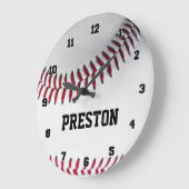 Personalized Baseball Clock Grote Klok (Hoek)