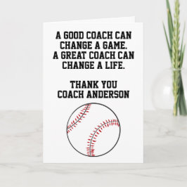 Personalized Baseball Coach From Team Players Kaart