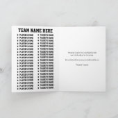 Personalized Baseball Coach From Team Players Kaart (Binnen)