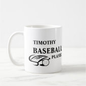 Personalized Baseball Lover Mug Koffiemok (Links)