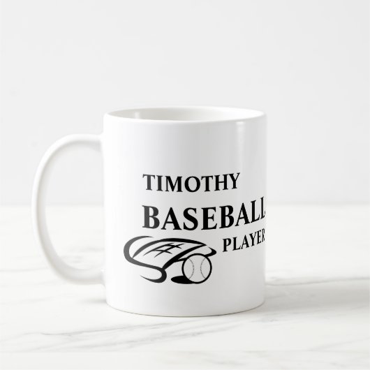 Personalized Baseball Lover Mug Koffiemok (Links)