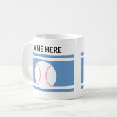 Personalized Baseball Mug Koffiemok (Voorkant links)