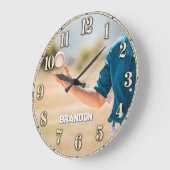 Personalized Baseball Pitcher Custom Name Grote Klok (Hoek)