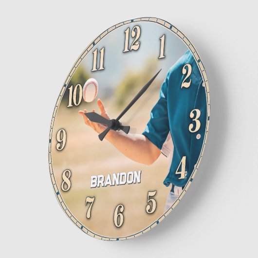 Personalized Baseball Pitcher Custom Name Grote Klok (Hoek)