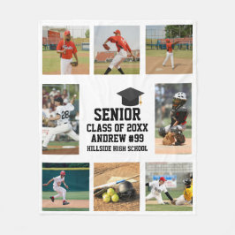 Personalized Baseball Senior Class Of Graduation Fleece Deken