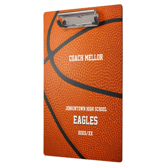 personalized basketball coach klembord (Links)