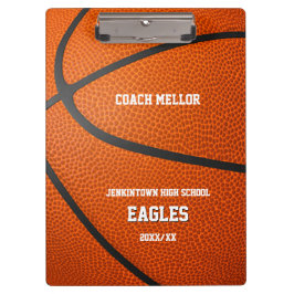 personalized basketball coach klembord