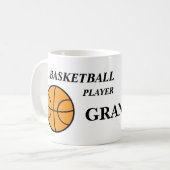 Personalized Basketball Coffee Mugs Koffiemok (Voorkant links)