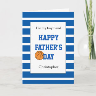 Personalized Basketball Father's Day Boyfriend Kaart