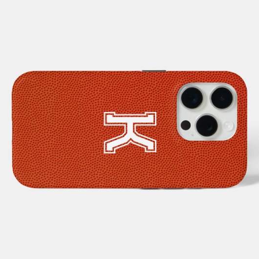 Personalized Basketball iPhone case (Achterkant (horizontaal))