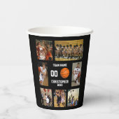 Personalized Basketball Theme Senior Night Party Papieren Bekers (Achterkant)