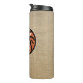Personalized Basketball Thermal Tumbler Thermosbeker (Geroteerd rechts)