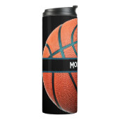 Personalized Basketball Water Bottle Custom Sport Thermosbeker (Gedraaid links)