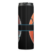 Personalized Basketball Water Bottle Custom Sport Thermosbeker (Achterkant)