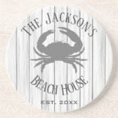 Personalized Beach House Onderzetter (Voorkant)