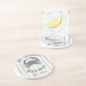 Personalized Beach House Onderzetter (Zijkant)