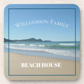 Personalized Beach House Onderzetter (Voorkant)