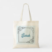 Personalized beach tote tote bag (Achterkant)