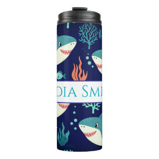 Personalized Beachy drink tumbler Thermosbeker