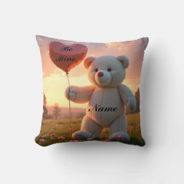 Personalized Bear Valentine Kussen