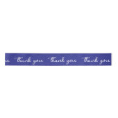 PERSONALIZED BEDANKT STIJLVOOL MODERN DONKERBLAUW SATIJNEN LINT (Voorkant)