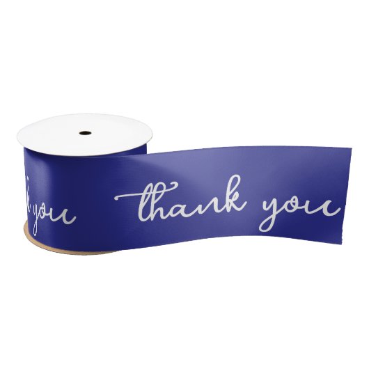 PERSONALIZED BEDANKT STIJLVOOL MODERN DONKERBLAUW SATIJNEN LINT (Spoel)