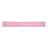 PERSONALIZED BEDANKT STIJLVOOL MODERN ROZE SATIJNEN LINT (Voorkant)
