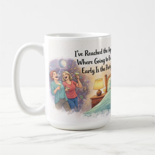 Personalized Bedtime Party Fun Mug Koffiemok (Links)