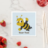 Personalized bee cartoon napkins servet (Insitu)