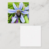 Personalized bee in flower mini notecards notitiekaartje (Voorkant / Achterkant)