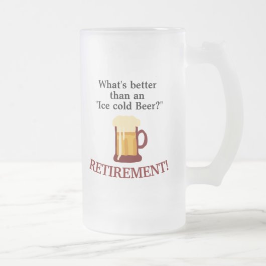 Personalized Beer Lovers Retirement Matglas Bierpul (Rechts)