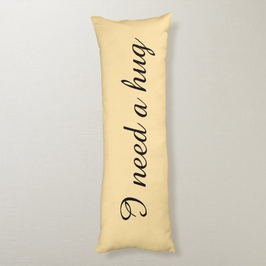 Personalized beige body pillows lichaamskussen (Achterkant (Verticaal))