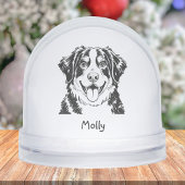 Personalized Bernese Mountain Dog Christmas Sneeuwbol
