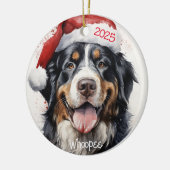Personalized Bernese Mountain Dog Ornament (Links)