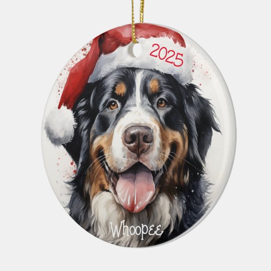 Personalized Bernese Mountain Dog Ornament (Links)