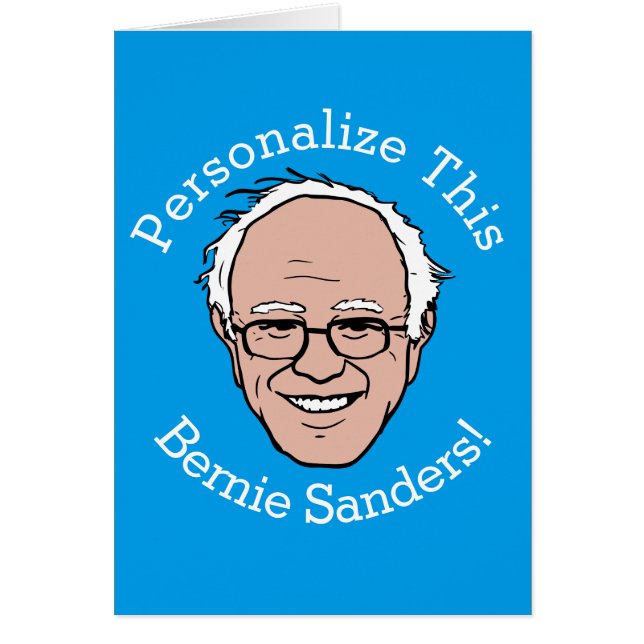 PERSONALIZED Bernie Sanders Cartoon Face (Voorkant)