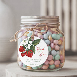 Personalized Berry Baby Shower Favor Tag Bedankjes Labels