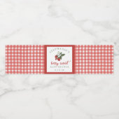 Personalized Berry Sweet Baby Shower Bottle Label Waterfles Etiket (Enkel label)