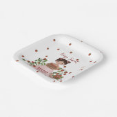 Personalized Berry Sweet Baby Shower Disposable  Papieren Bordje (Gebogen)
