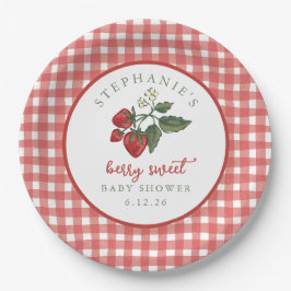 Personalized Berry Sweet Baby Shower Napkin Papieren Bordje