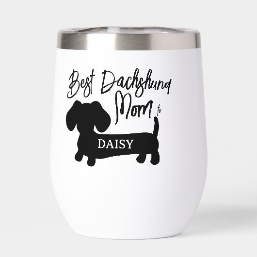 Personalized Best Dachshund Mom Mug (Achterkant)