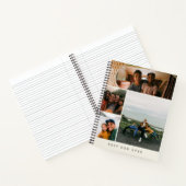 Personalized Best Dad Ever Photo Collage Notitieboek (Binnen)