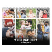 Personalized Best Dad Photo Collage Father Kalender (Hoes)