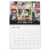 Personalized Best Dad Photo Collage Father Kalender (Jan 2026)