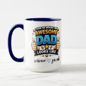Personalized Best Daddy Ever | Custom Father’s Day Mok (Links)