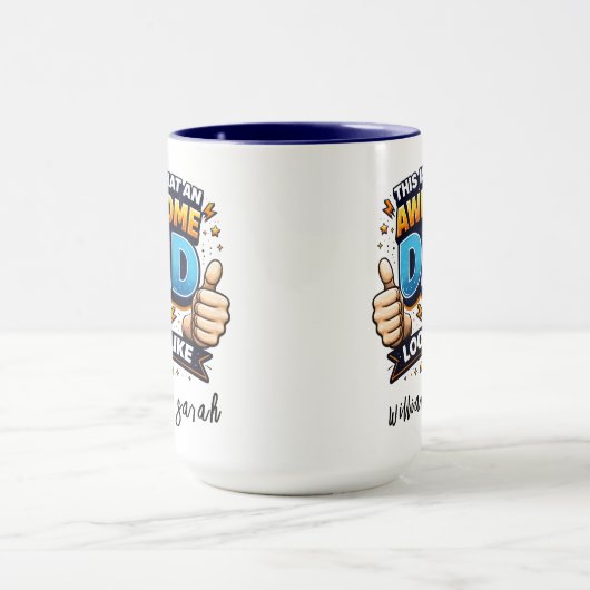 Personalized Best Daddy Ever | Custom Father’s Day Mok (Midden)